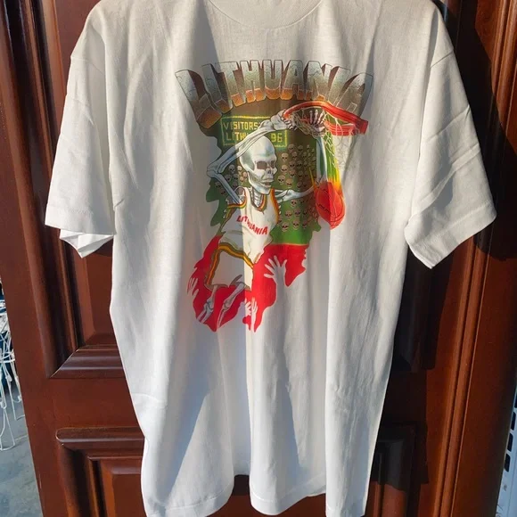 Vintage 1992 Grateful Dead Lithuania Olympic Basketball Tshirt Made In The U.S.A